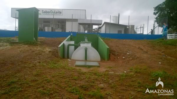 Fabrica de Laticínios - Estação de tratamento Sistema Compacto Comercial, com capacidade para 400 pessoas
