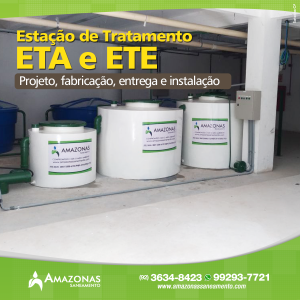 desenvolvimento e execução de projetos de ETAs e ETEs estação de tratamento em manaus