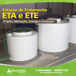 desenvolvimento e execução de projetos de ETAs e ETEs estação de tratamento em manaus